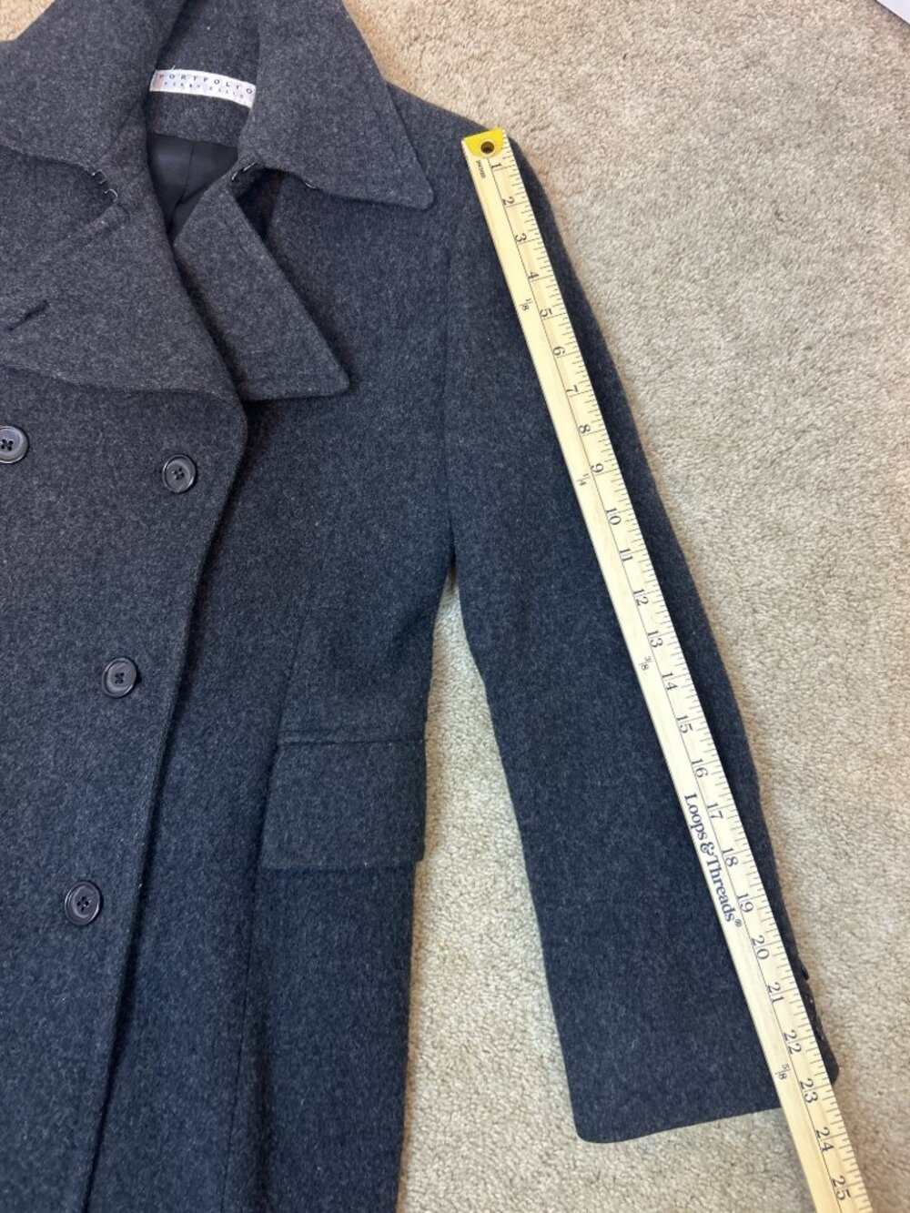 Vtg Perry Ellis Size 6 Portfolio Merino Wool Double Breasted Dress Coastal Chic - Picture 9 of 14